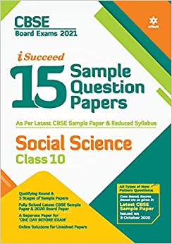 Cbse New Pattern 15 Sample Paper Social Science Class 10 for 2021 Exam