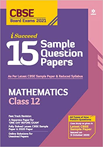 Cbse New Pattern 15 Sample Paper Mathematics Class 12 for 2021 Exam wi
