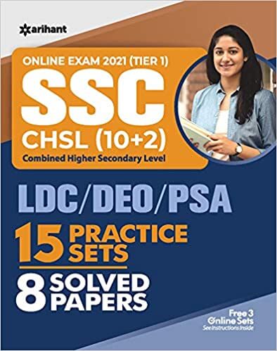 SSC CHSL Combined Higher Secondary Level 15 Practice Sets & Solved Papers 2021 