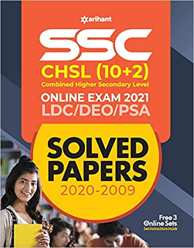 SSC CHSL (10+2) Solved Papers Combined Higher Secondary 2021