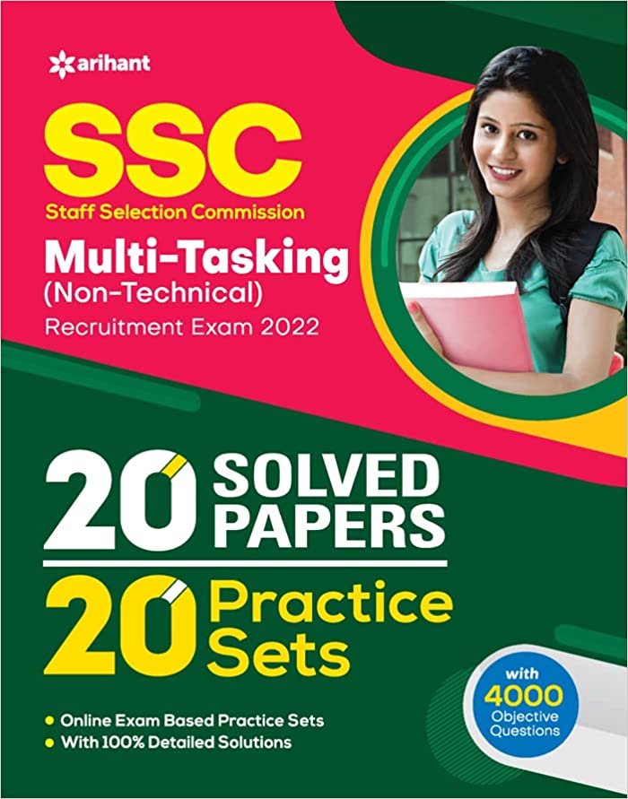 SSC Multi Tasking Non Technical 20 Practice Sets and 20 Solved Papers 2022