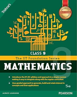PEARSON IIT FOUNDATION MATHS CLASS 9
