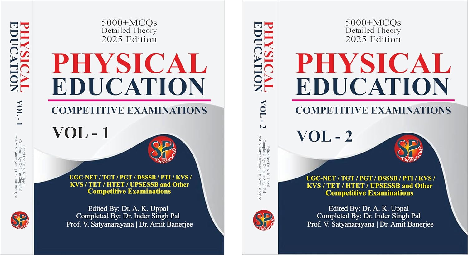 PHYSICAL EDUCATION COMPETITIVE EXAMINATIONS | 5000+MCQS DETAILED & THEORY | 2 VOLUME SET
