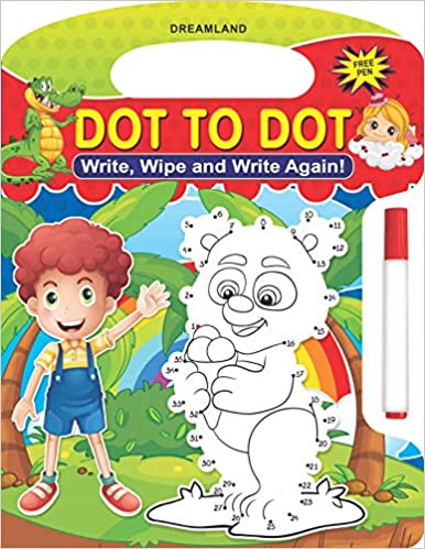 Dreamland Write and Wipe Book - Dot to Dot
