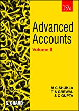 ADVANCED ACCOUNTS VOLUME–II, 19TH EDITION                                                          