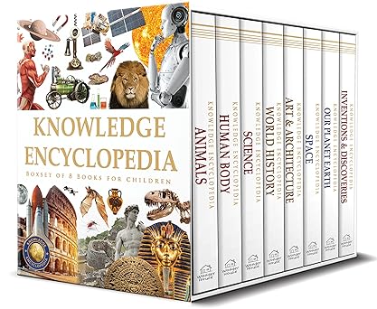 KNOWLEDGE ENCYCLOPEDIA - BOXSET OF 8 BOOKS FOR CHILDREN