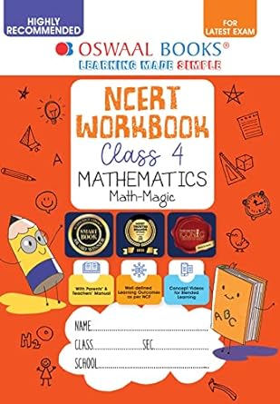 Oswaal NCERT & CBSE Workbook Maths (Math Magic) Class 4 (For Latest Exam)