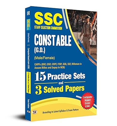 SSC STAFF SELECTION COMMISSION CONSTABLE (GD) (MALE/FEMALE) (15 PRACTICE SETS AND 9 SOLVED PAPERS) 