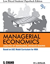 MANAGERIAL ECONOMICS (ANALYSIS OF MANAGERIAL DECISION MAKING), 9TH EDITION        