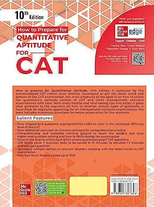 How to Prepare for QUANTITATIVE APTITUDE for CAT (10th Edition) For Common Admission Test & Other Management Examinations