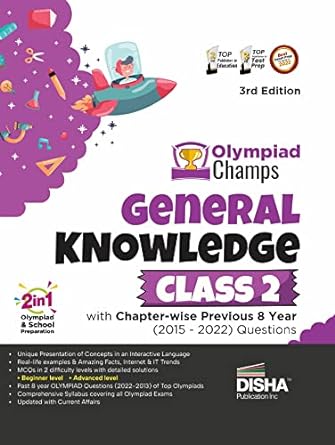 Olympiad Champs General Knowledge Class 2 with Chapter-wise Previous 8 Year (2015 - 2022) Questions 3rd Edition