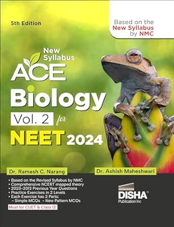 Skip to the beginning of the images gallery
New Syllabus ACE Biology Vol. 2 for NEET 2024 - 5th Edition | Based on the new syllabus by NMC | 100% useful for CUET & Class 12