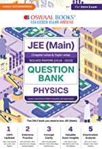 Oswaal JEE Main Chapterwise & Topicwise Solved Papers (2019-2023) Question Bank Physics Book (For 2024 Exam) 