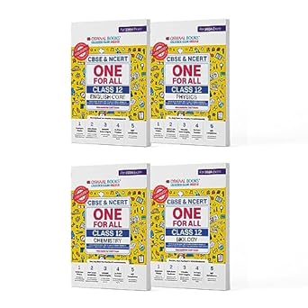 Oswaal One for All Class 12 English, Physics, Chemistry & Biology (Set of 4 books) (For CBSE Board Exam 2024)