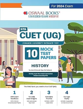 NTA CUET (UG) 10 MOCK TEST PAPERS HISTORY FOR 2024 EXAM