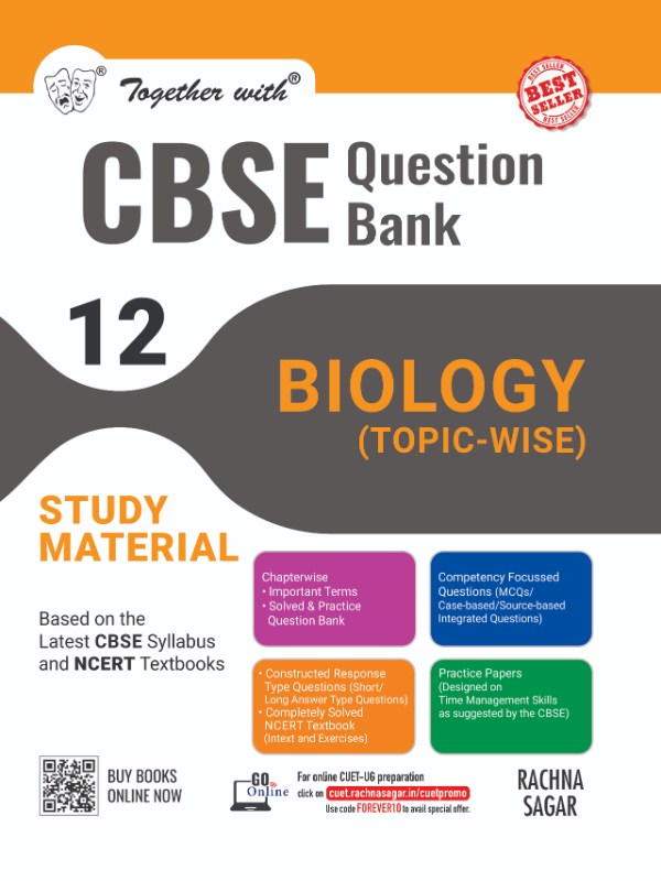 Together with CBSE Question Bank Class 12 Biology for 2025 Exam (Chapterwise & Topicwise) 