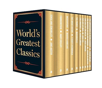 World's Greatest Classics (Boxed Set) (Call of the Wild; Frankenstein; The Art of War; The Great Gatsby; Sense and Sensibility; The Importance of Being Earnest; The Prophet; Meditations; The Prince; The Murders in the Rue Morgue)
