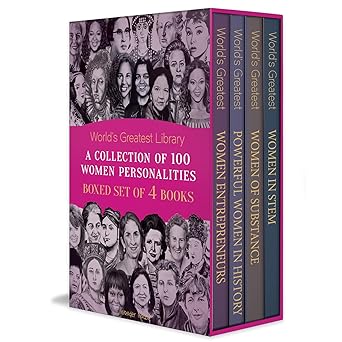 WORLD’S GREATEST LIBRARY- A COLLECTION OF 100 WOMEN PERSONALITIES (BOXED SET OF 4 BOOKS) 