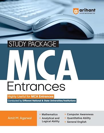Arihant Study Package for MCA Entrances Exam | Highly Beneficial for MCA Admissions | Organized by Various National and State Universities/Institutes | Covers Mathematics, Computer Awareness, Analytical and Logical Ability, General English