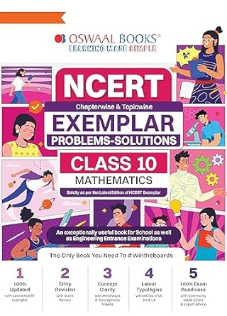 Oswaal NCERT Exemplar (Problems - Solutions) Class 10 Mathematics Book