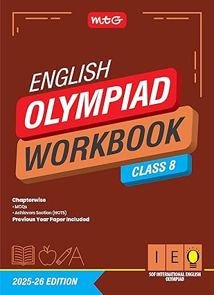 English Olympiad Workbook Class 8 For 2025-2026 Edition