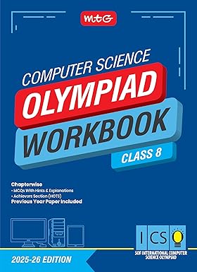 Computer Science Olympiad Workbook Class 8 For 2025-2026 Edition