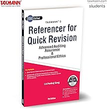 REFERENCER FOR QUICK REVISION | ADVANCED AUDITING ASSURANCE & PROFESSIONAL ETHICS (AUDIT)