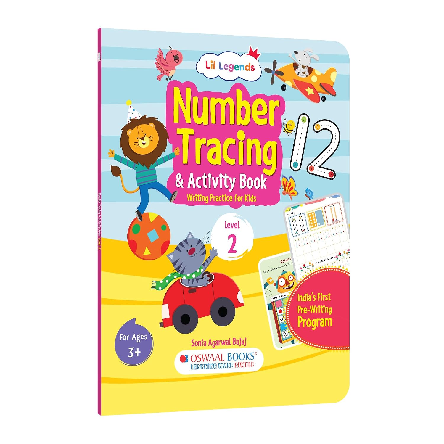 LIL LEGENDS WRITING BOOKS NUMBER TRACING AND ACTIVITY BOOK LEVEL 2 FOR KIDS | STEP-BY-STEP WRITING PRACTICE | COUNTING, FUN ACTIVITIES AND EARLY MATHS WORKBOOK | FOR LKG/UKG | AGE 3+