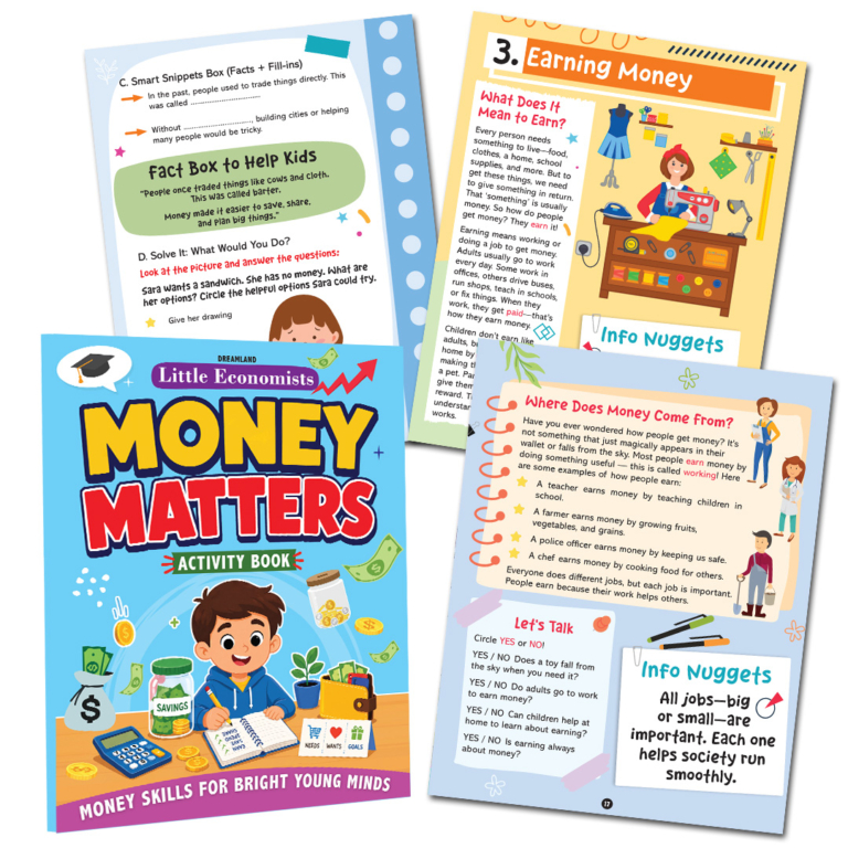 Little Economist: Money Matters- Financial Literacy Book for Kids Ages 7- 12