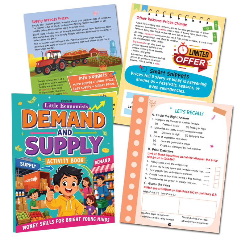 Little Economist: Demand and Supply- Financial Literacy Book for Kids Ages 7- 12