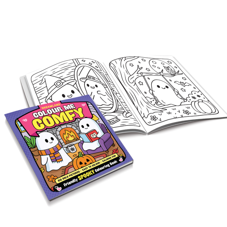 COLOUR ME COMFY: SWEET SPOOKY – CUTE AND EASY SPOOKY COLOURING BOOK FOR ALL AGES