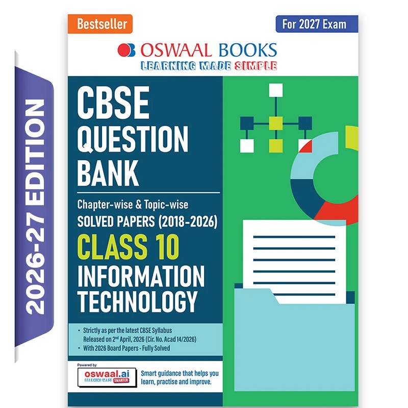 CBSE Class 10 Information Technology Question Bank | Chapter & Topic-wise Solved Papers (2017-2026)
