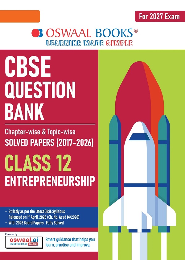 CBSE CLASS 12 ENTREPRENEURSHIP QUESTION BANK | CHAPTER & TOPIC-WISE SOLVED PAPERS (2017-2026)