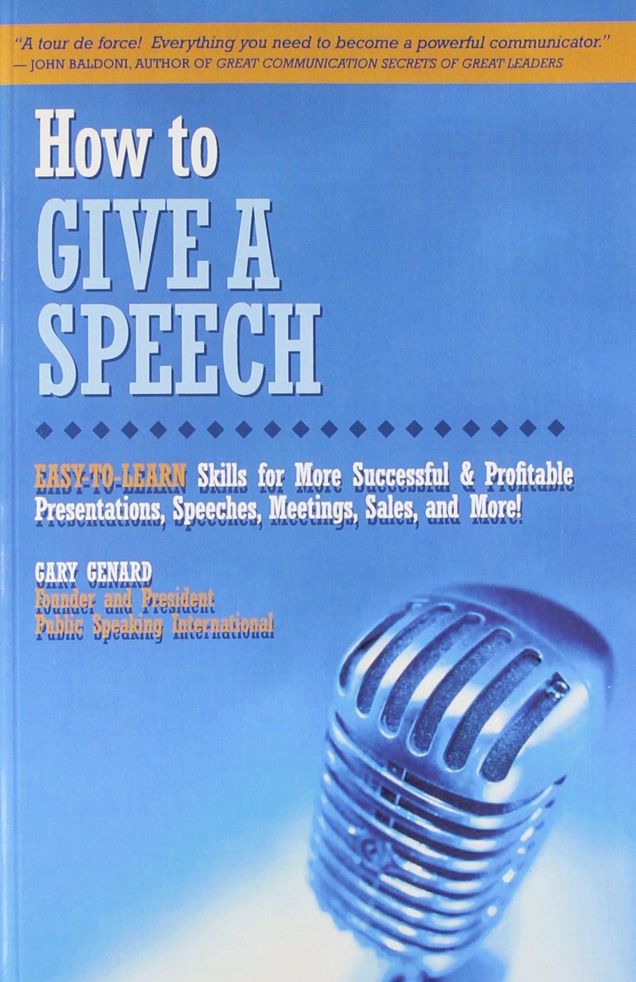 HOW TO GIVE A SPEECH