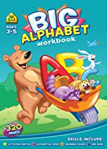Big Alphabet Workbook Ages 3-5, Preschool to Kindergarten, Beginning Writing, Tracing, ABCs, Upper and Lowercase Aphabets, and More