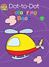 Colouring book: Dot-to-Dot Colouring Book for kids( Purple)