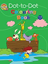 Colouring book: Dot-to-Dot Colouring Book for kids(Green)