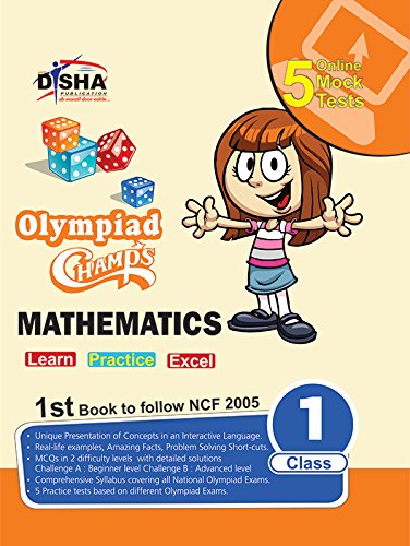 Olympiad Champs Mathematics Class 1 with 5 Online Mock Tests