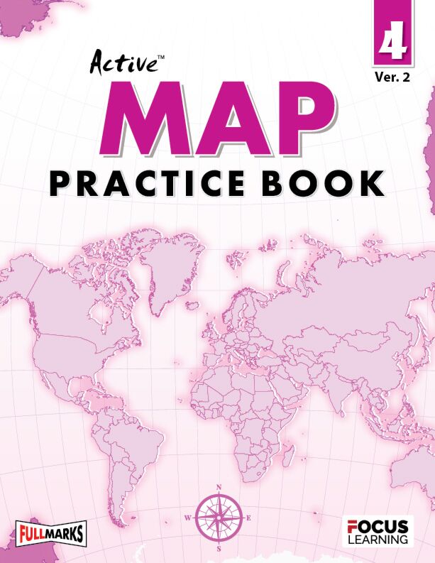 Focus Learning Active Map Practice Book for Class 4