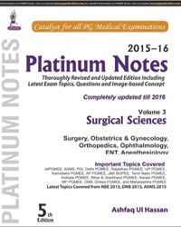 PLATINUM NOTES SURGICAL SCIENCES (2015-16) VOL.3