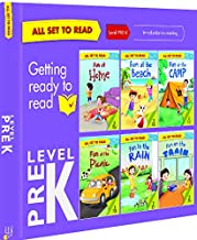 All set to Read- Level Pre-K- Introduction to Reading- READERS- 6 books in a  Purple Box