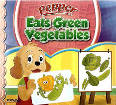 PEPPER EATS GREEN VEGETABLES