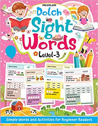 Dreamland Dolch Sight Words Level 3- Simple Words and Activities for Beginner Readers