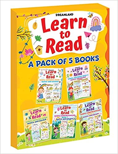 Dreamland Learn to Read- A Pack of 5 Books (Simple Sentences, Simple Phrase Book, Simple Comprehension)