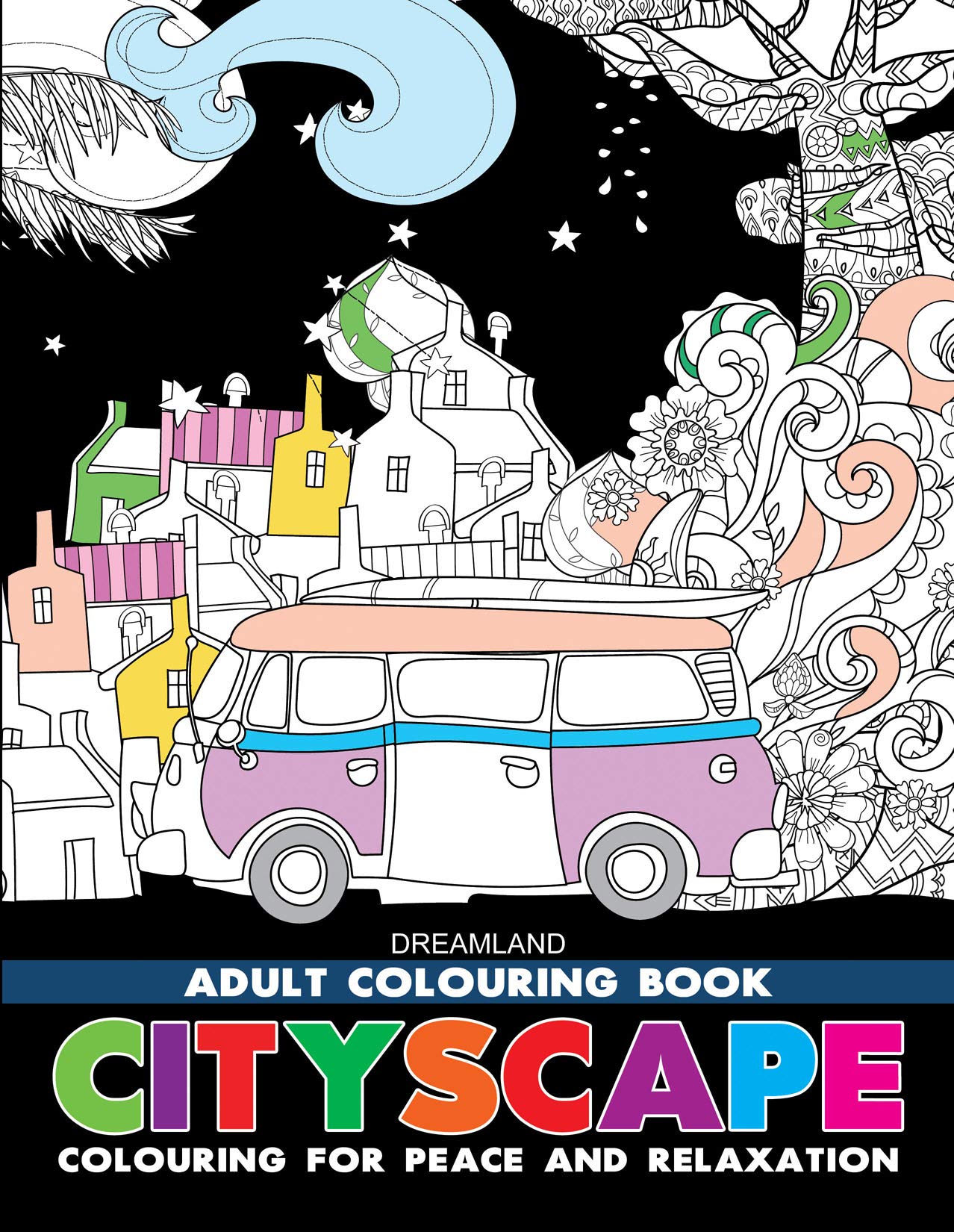 Cityscape - Adult Colouring Book for Peace & Relaxation
