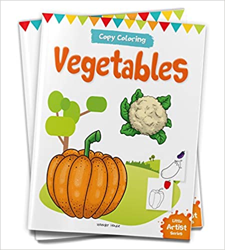 Little Artist Series Vegetables: Copy Colour Books