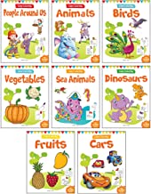 Little Artist Copy Colouring Boxset : Pack of 8 Books (Birds, Sea Animals, Fruits, Vegetables, Dinos