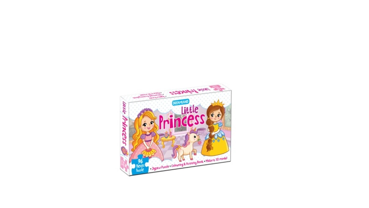 Little Princess Jigsaw Puzzle for Kids – 96 Pcs | With Colouring & Activity Book and 3D Model