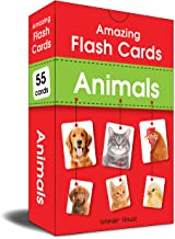 Amazing Flash Cards Animals: Early Development of Preschool Toddler (55 Cards)