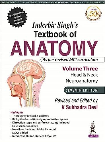 Inderbir Singh’S Textbook Of Anatomy (Volume 3: Head & Neck And Neuroanatomy)